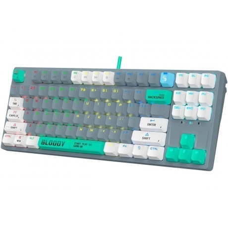 Клавиатура A4Tech Bloody S87 Energy Grey-Green - фото 14