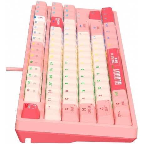 Клавиатура A4Tech Bloody S87 Energy Pink - фото 12