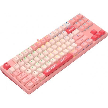 Клавиатура A4Tech Bloody S87 Energy Pink - фото 14