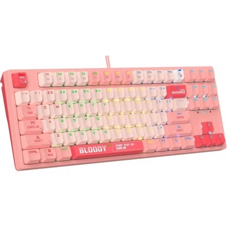 Клавиатура A4Tech Bloody S87 Energy Pink - фото 16