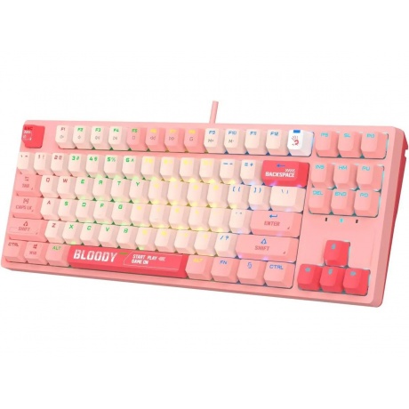 Клавиатура A4Tech Bloody S87 Energy Pink - фото 15