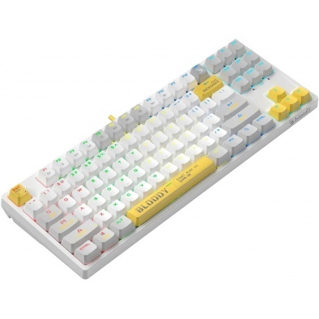 Клавиатура A4Tech Bloody S87 Energy White-Yellow - фото 13