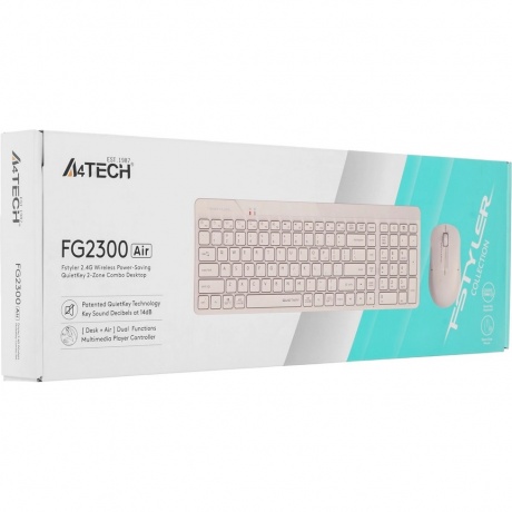 Клавиатура A4Tech Fstyler FG2300 Air Beige - фото 14