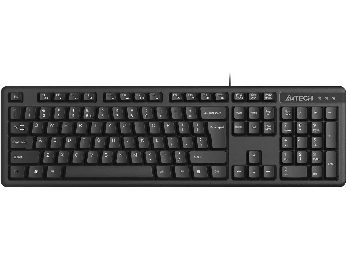 Клавиатура A4Tech KKS-3 Black клавиатура a4tech bloody b418 игровая проводная подсветка 108 клавиши usb серая
