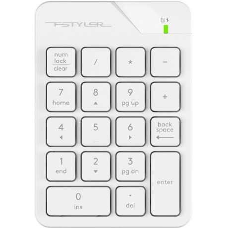 Клавиатура A4Tech Slim USB FGK21C White - фото 1