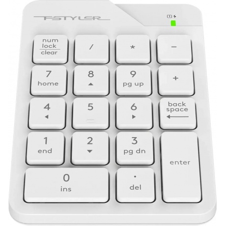 Клавиатура A4Tech Slim USB FGK21C White - фото 8