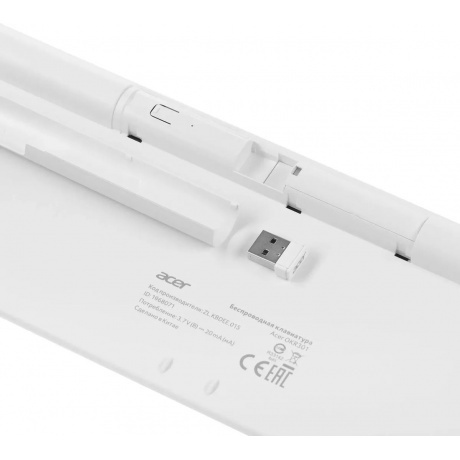 Клавиатура Acer OKR301 White-Silver ZL.KBDEE.015 - фото 7