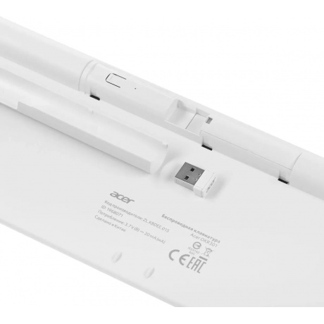 Клавиатура Acer OKR301 White-Silver ZL.KBDEE.015 - фото 7