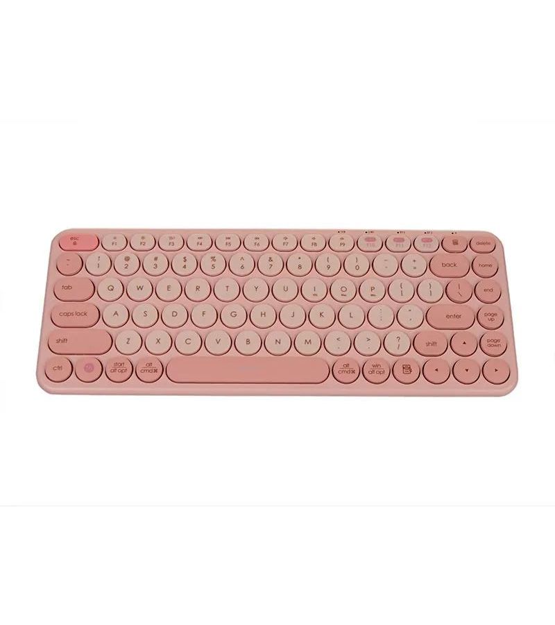 Клавиатура Baseus K01A Tri-Mode Baby Pink B00955503413-00 клавиатура baseus k01a wireless tri mode keyboard frosted grey b00955503833 00