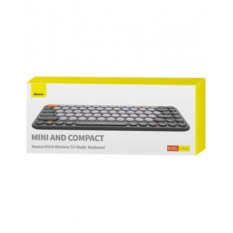 Клавиатура Baseus K01A Wireless Tri-Mode Keyboard Frosted Grey B00955503833-00 - фото 2