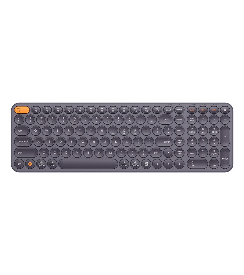 цена Клавиатура Baseus K01B Wireless Tri-Mode Keyboard Frosted Grey B00955504833-00