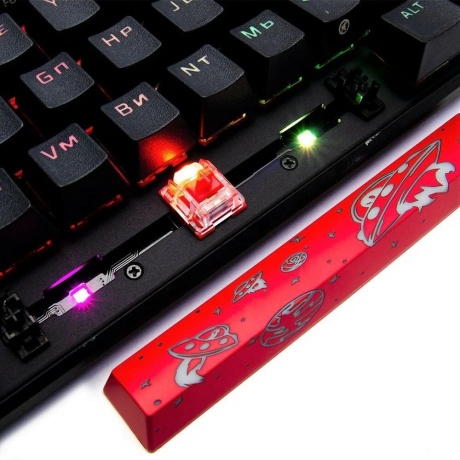 Клавиатура HyperX Alloy Origins 65 (Red Switch) Black - фото 17