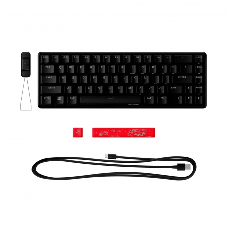Клавиатура HyperX Alloy Origins 65 (Red Switch) Black - фото 5