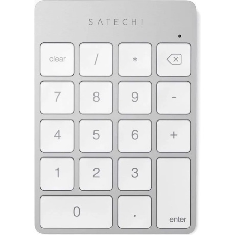 Клавиатура Satechi Slim Rechargeable Silver ST-SALKPS - фото 1