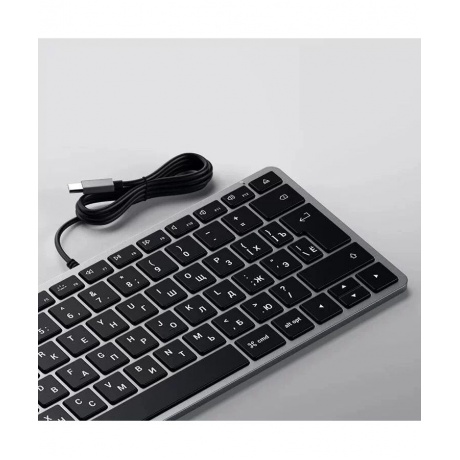 Клавиатура Satechi Slim W1 USB-C Wired Space Grey ST-UCSW1M-RU - фото 10