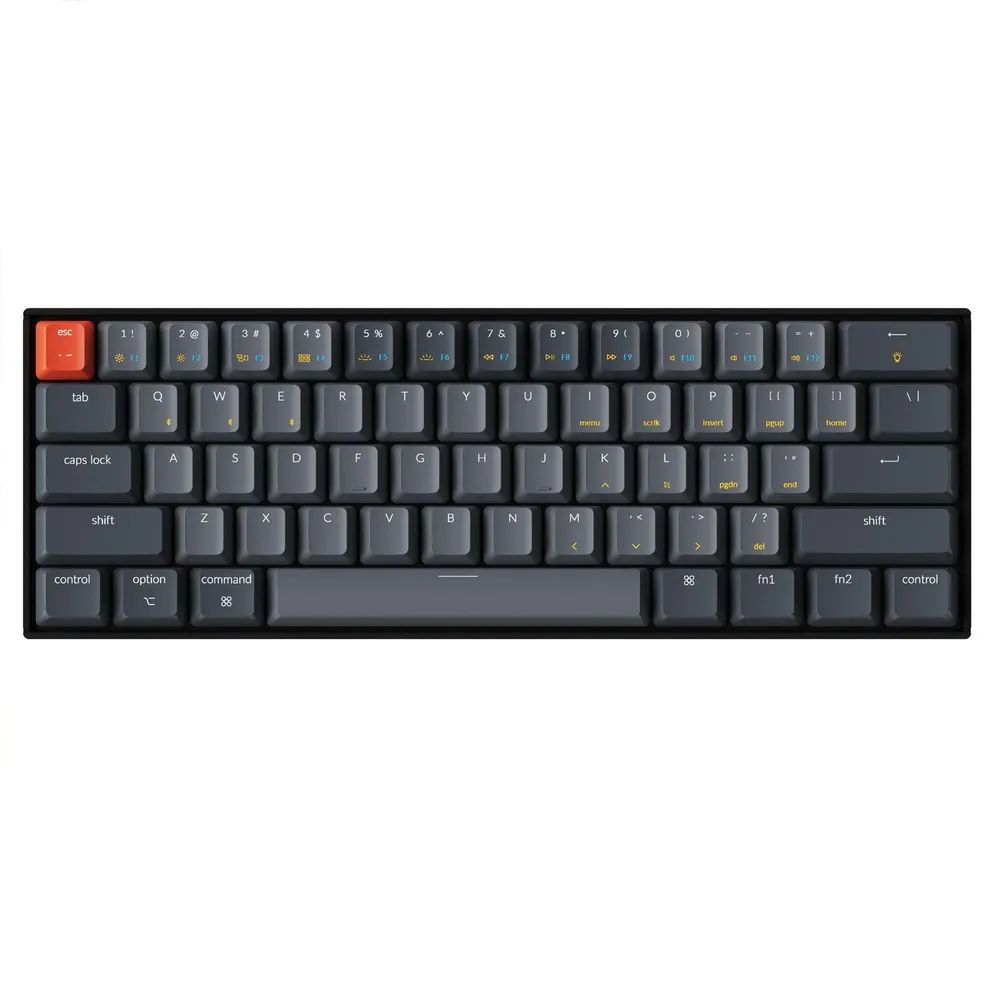 Клавиатура Keychron K12 Grey (RGB, Gateron G pro Brown Switch, RU) клавиатура keychron q6 o1 blue usb usb type c