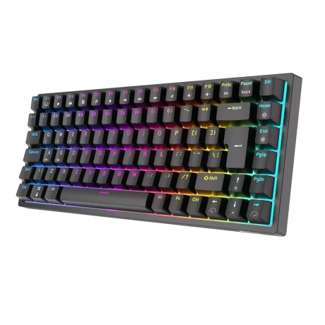 Клавиатура Royal Kludge RK84 Black (USB/2.4 GHz/Bluetoth, RGB, Hot Swap, Red switch) - фото 1