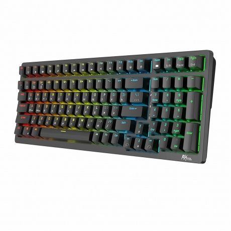 Клавиатура Royal Kludge RK98 Black (USB/2.4 GHz/Bluetoth, RGB, Hot Swap, Brown switch) - фото 4
