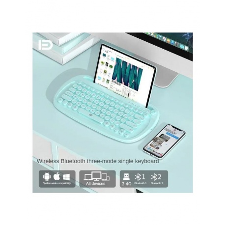 Клавиатура для мобильных устройств Fude K520t зеленая - фото 2