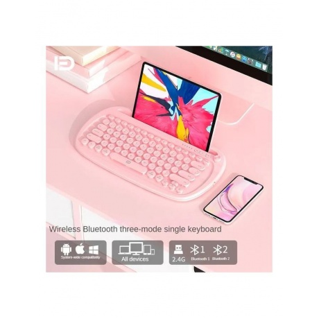 Клавиатура для мобильных устройств Fude K520t зеленая - фото 4