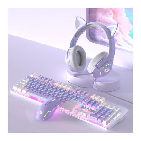 Набор клавиатура + мышь Onikuma Basic цвет Зимний месяц - фото 2