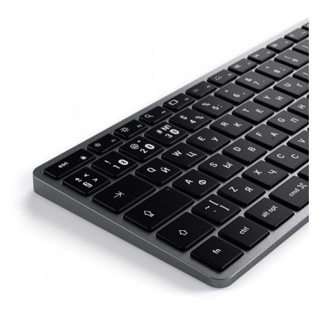 Клавиатура Satechi Slim X1 Bluetooth Keyboard-RU Серый космос. - фото 2