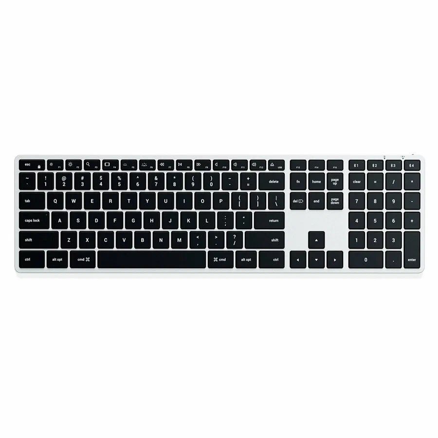 цена Клавиатура Satechi Slim X3 Bluetooth Keyboard-RU Серый космос.