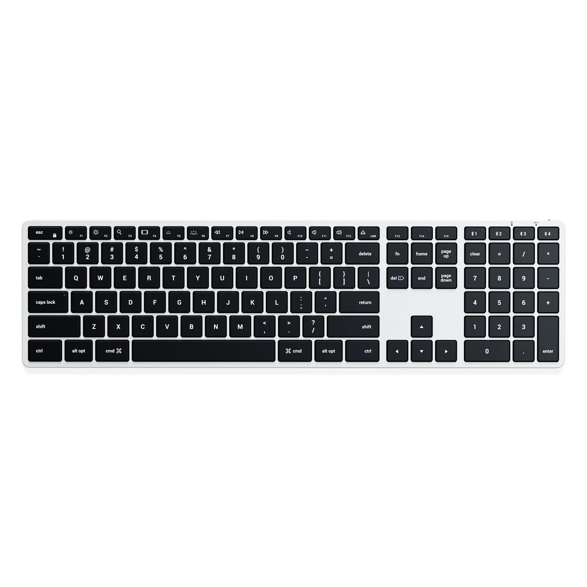 цена Клавиатура Satechi Slim X3 Bluetooth Keyboard-RU еребристый