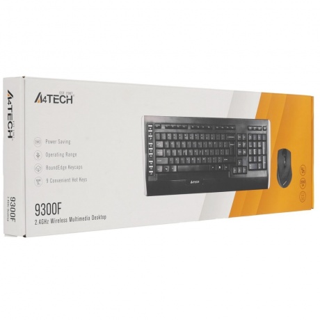Набор клавиатура+мышь A4Tech 9300F Black - фото 14