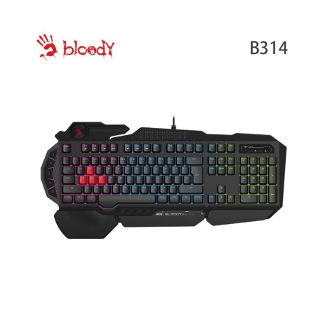 Клавиатура A4Tech Bloody B314 черный - фото 1