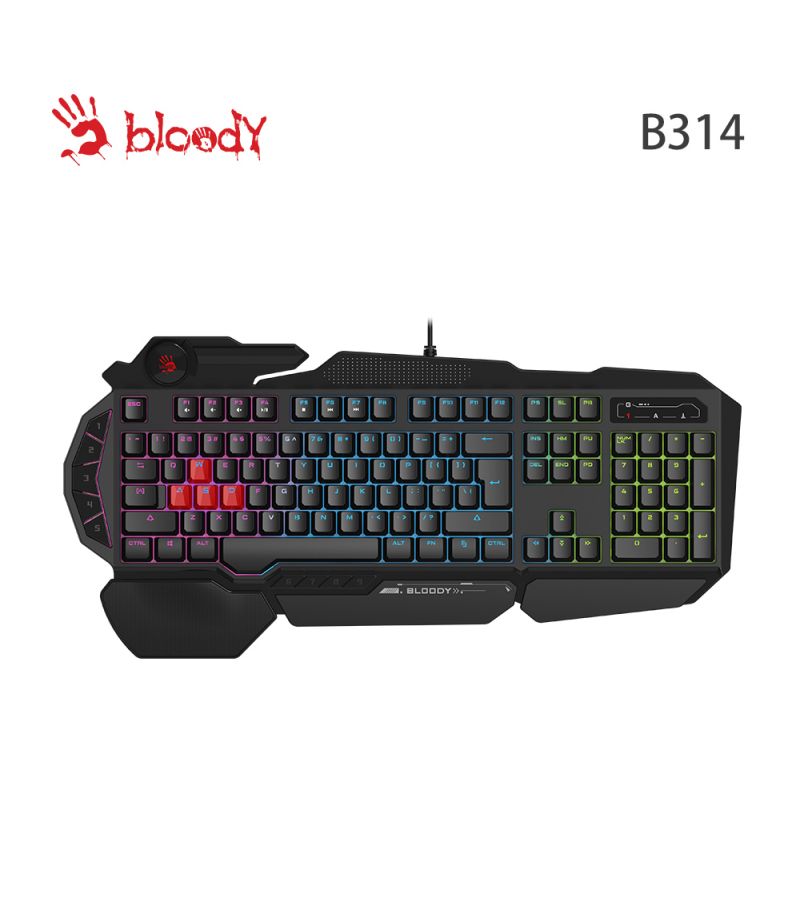 Клавиатура A4Tech Bloody B314 черный цена и фото