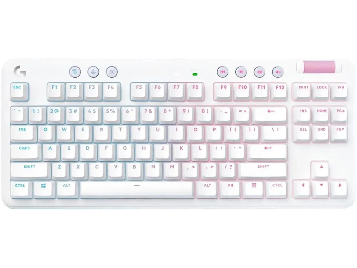 Клавиатура Logitech G715 TKL Wireless Gaming Keyboard White (920-010464) клавиатура проводная logitech gaming keyboard g513 usb черный 920 009329