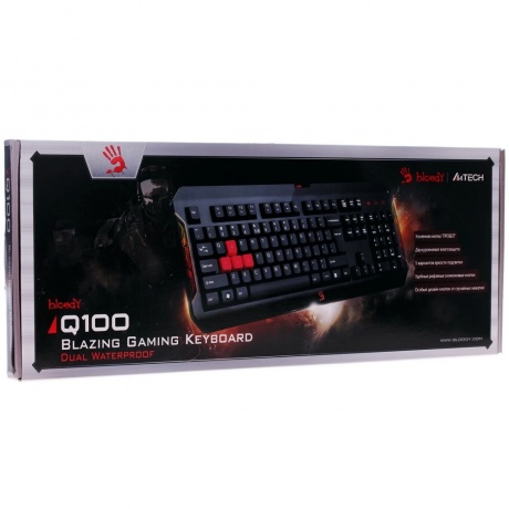 Клавиатура A4Tech Bloody Q100 черный - фото 6
