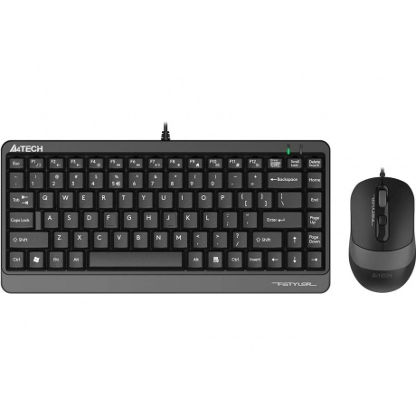 Клавиатура+мышь A4Tech Fstyler F1110 Black/Grey - фото 1