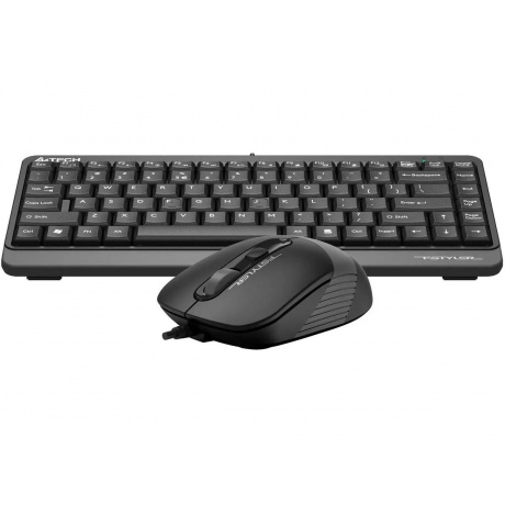 Клавиатура+мышь A4Tech Fstyler F1110 Black/Grey - фото 2