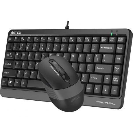 Клавиатура+мышь A4Tech Fstyler F1110 Black/Grey - фото 3