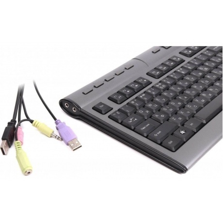 Клавиатура A4Tech KLS-7MUU серебристый/черный - фото 4