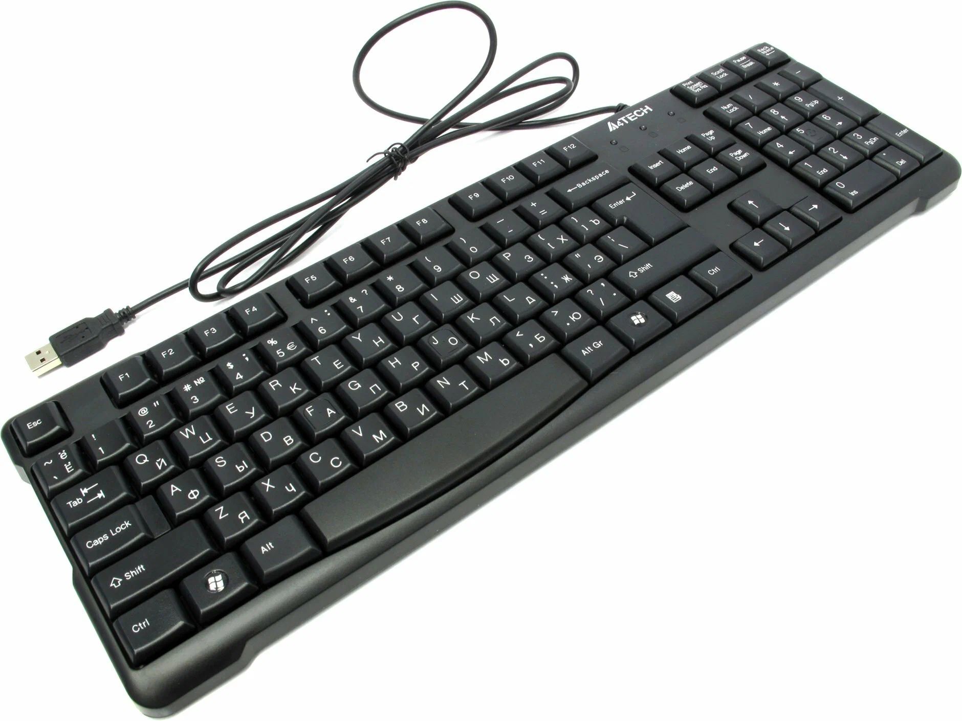 Клавиатура A4Tech KR-750 черный клавиатура проводная thermaltake argent k5 usb серебристый
