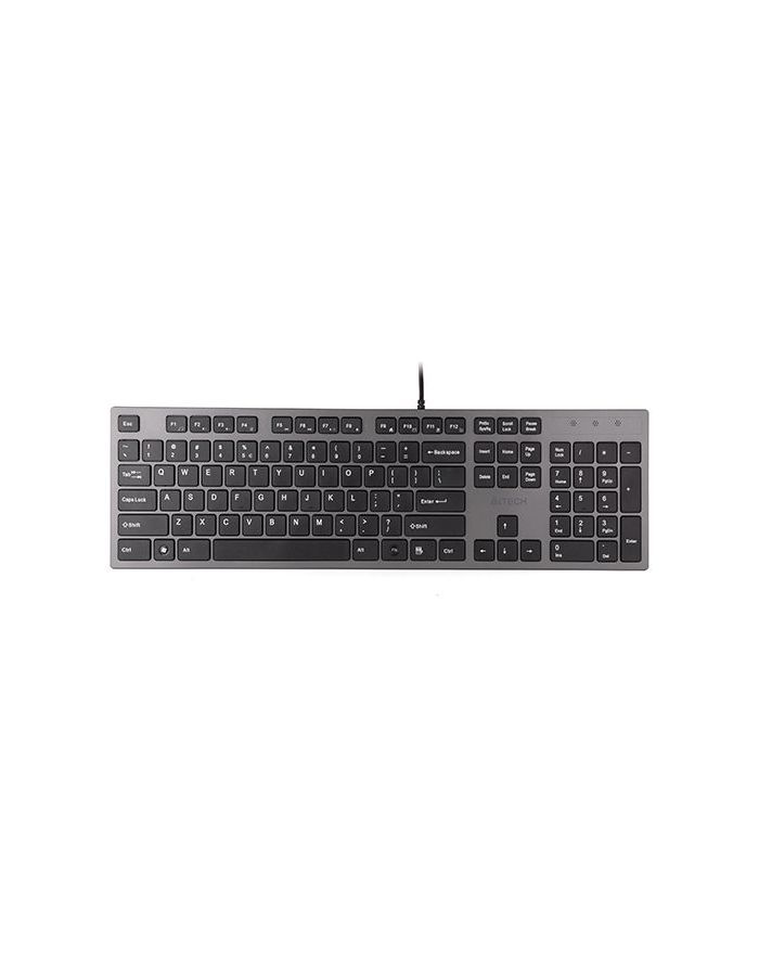 Клавиатура A4Tech KV-300H серый/черный клавиатура проводная thermaltake argent k5 usb серебристый