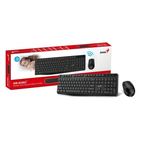 Комплект беспроводной Genius KM-8206S Black, silent - фото 10