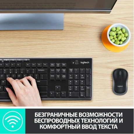 Набор клавиатура+мышь Logitech MK270 Black - фото 2