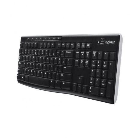 Клавиатура Logitech K270 черный/белый - фото 3