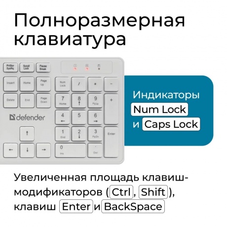 Клавиатура и мышь Defender Auckland C-987 45987 - фото 6