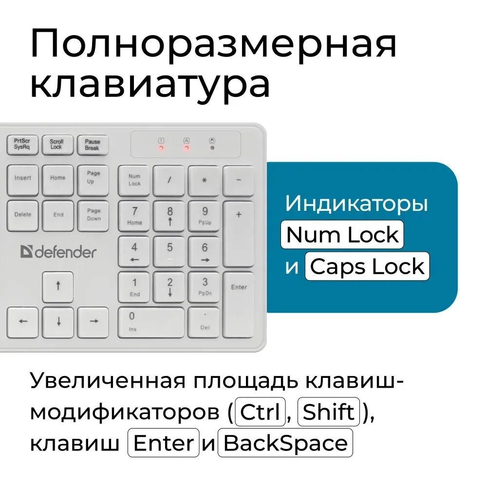 Клавиатура и мышь Defender Auckland C-987 45987 - фото 6