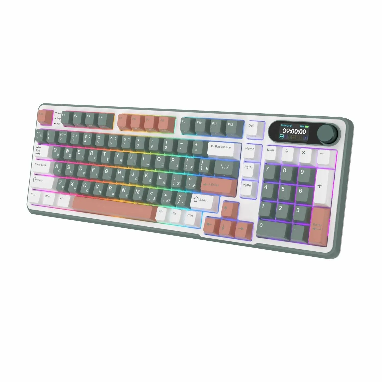 Клавиатура Royal Kludge RK-S98 Brown switch/Camping - фото 3