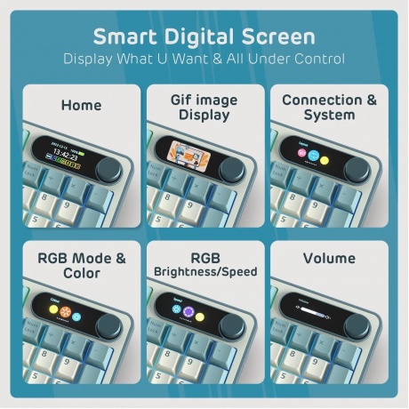 Клавиатура Royal Kludge RK-S98 Brown switch/Light Could - фото 4