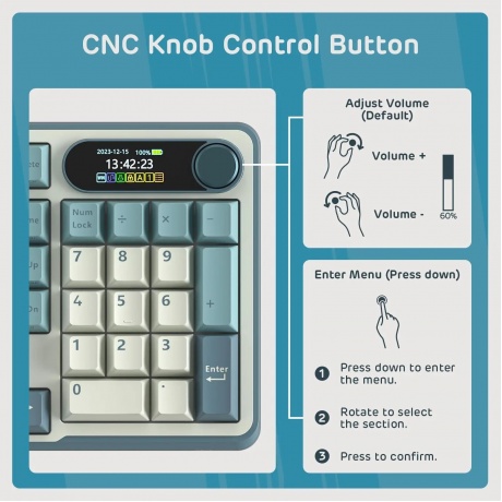 Клавиатура Royal Kludge RK-S98 Brown switch/Light Could - фото 5