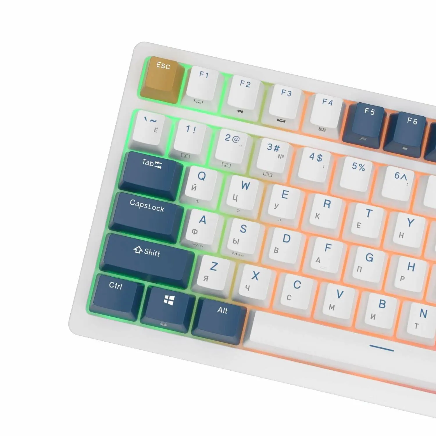 Клавиатура Royal Kludge RK98 Red switch/Klein Blue - фото 7