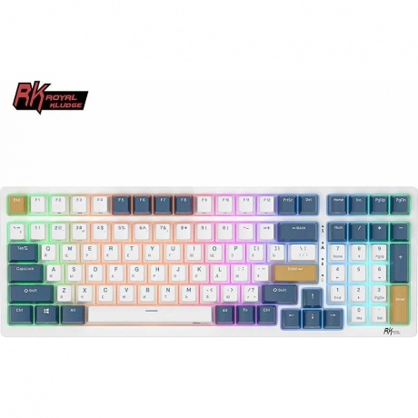 Клавиатура Royal Kludge RK98 Red switch/Klein Blue - фото 2