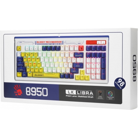 Клавиатура A4Tech Bloody B950 Синий - фото 28